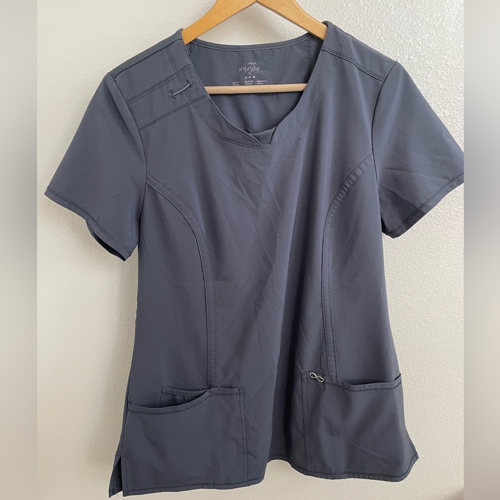 Cherokee Infinity Crew Neck Scrub Top